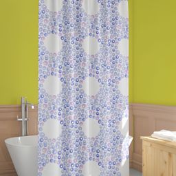 ArtzFolio Blue & White Printed Waterproof Shower Curtains-image-98