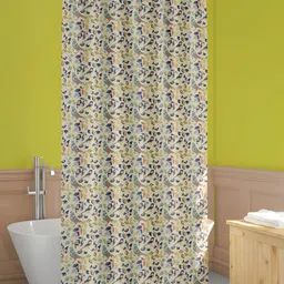 ArtzFolio Blue & White Floral Printed Waterproof Shower Curtains-image-65