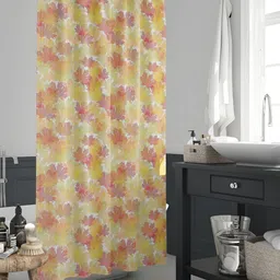 ArtzFolio Yellow & Green Printed Waterproof Shower Curtains-picture-8