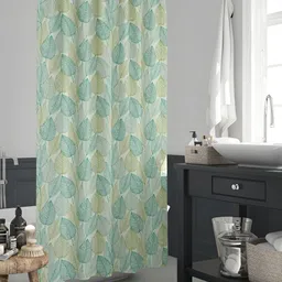 ArtzFolio Green Printed Waterproof Shower Curtains-27