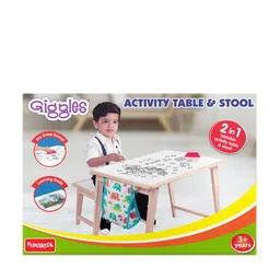 Giggles 2 in 1 Activity Folding Table & Stool for Age 3 Years+-28