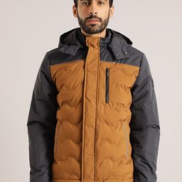 Indian Terrain Colourblocked Lightweight Padded Jacket-image-82