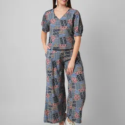Haute and Humble Floral Printed Puff Sleeves Top-image-16