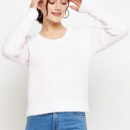 CREATIVE LINE Self Design Woollen Pullover Sweater-image-31
