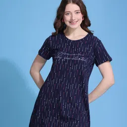 TITTLI Geometric Printed Pure Cotton Longline Top-image-14