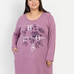 CUPID Plus Size Floral Printed Cotton Longline Top-picture-33