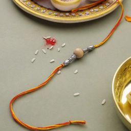 RDK Unisex Beaded Thread Rakhi With Roli & Rice-image-25