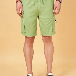 Urban Ranger by pantaloons Men Slim Fit Cargo Shorts-image-14