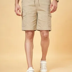 People Men Mid Rise Cargo Shorts-image-46