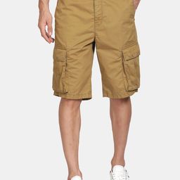 t-base Men Mid-Rise Cotton Cargo Shorts-image-50