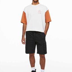 H&M Men Black Regular Fit Cotton Cargo Shorts-image-24