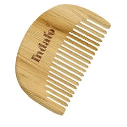 INDALO Men Pure Neem Wood Beard Comb With Wide Tooth - Brown-35
