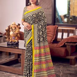 Munir Kalamkari Printed Pure Cotton Bagru Saree-picture-29