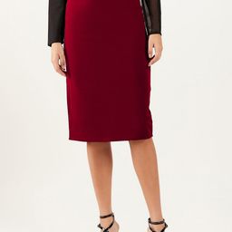 Athena Knee Length Formal Straight Skirt-image-57