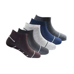 The Roadster Lifestyle Co Pack Of 5 Striped Ankle Length Socks-30
