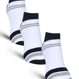 Dollar Socks Men Pack Of 3 Cotton Patterned Ankle Length Socks-23