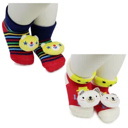 BAESD Infants Pack Of 2 Patterned Ankle Length Socks-17