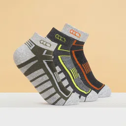 Ajile by Pantaloons Men Pack Of 3 Patterned Ankle Length Socks-image-49