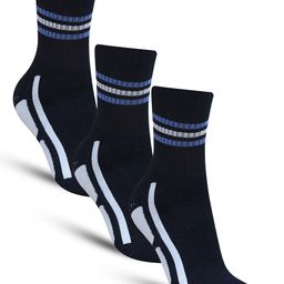 Dollar Socks Men Pack Of 3 Patterned Cotton Ankle Length Socks-image-33
