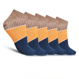 Dollar Socks Men Pack Of 5 Patterned Cotton Ankle Length Socks-52