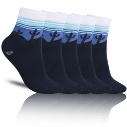 Dollar Socks Men Pack Of 5 Patterned Cotton Above Ankle Length Socks-17