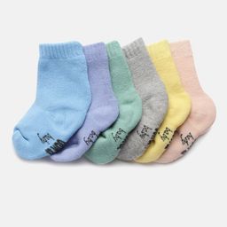 OOKA Kids Pack of 3 Above Ankle Cotton Socks-image-39
