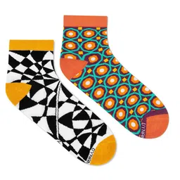 Dynamocks Unisex Pack Of 2 Patterned Ankle-Length Socks image 1