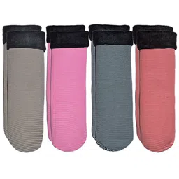 BAESD Pack Of 4 Patterned Calf-Length Socks-37