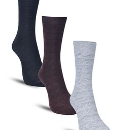 Dollar Socks Men Pack Of 3 Patterned Cotton Calf-Length Socks-image-61