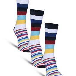 Dollar Socks Men Pack Of 3 Patterned Cotton Calf-Length Socks-image-25