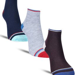 Dollar Socks Men Pack Of 3 Cotton Ankle-Length Socks-image-92