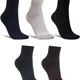 Dollar Socks Men Pack Of 5 Cotton Ankle-Length Socks-47