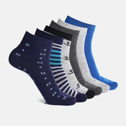 Urban Dog Men Pack Of 6 Assorted Ankle-Length Socks-image-70