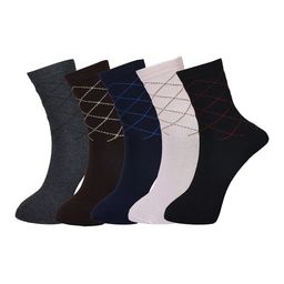 BAESD Unisex 5Pcs Printed Ankle-Length Socks-23