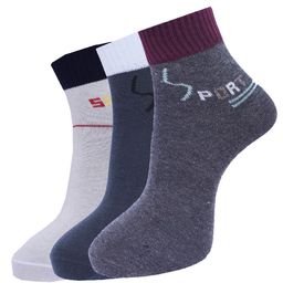 Dollar Socks Men Pack Of 3 Assorted Cotton Ankle-Length Socks-image-54