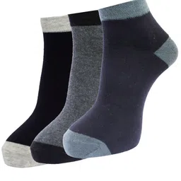 Dollar Socks Men Pack Of 3 Assorted Cotton Ankle-Length Socks-image-101