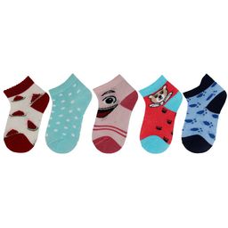 RC. ROYAL CLASS Infant Kids Pack Of 5 Pure Cotton Ankle-Length Socks-19