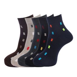 Dollar Socks Men Pack Of 5 Assorted Cotton Ankle-Length Socks-picture-18