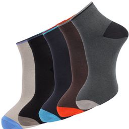 Dollar Socks Men Pack Of 5 Assorted Cotton Ankle-Length Socks-36