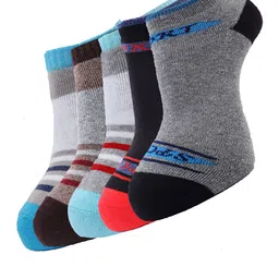 Dollar Socks Men Assorted Pack Of 5 Patterned Cotton Ankle-Length Socks-43
