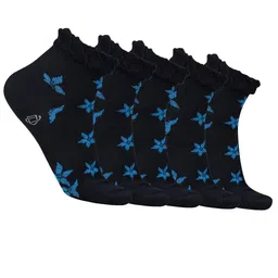 Dollar Socks Men Pack Of 5 Patterned Cotton Ankle-Length Socks-30