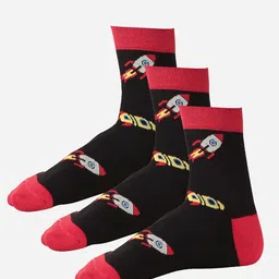 Bodycare Pack Of 3 Printed Cotton Ankle-Length Socks-31