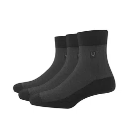 Allen Solly Men Pack Of 3 Black Solid Above Ankle-Length Socks-34