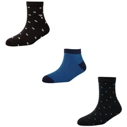 Cotstyle Men Pack Of 3 Patterned Ankle-Length Socks-11