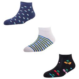 Cotstyle Men Pack Of 3 Patterned Ankle Length Socks-picture-48