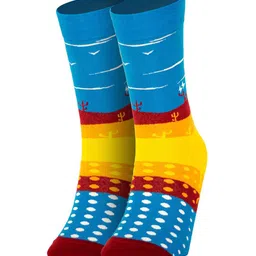 Papa Socks Dessert Havana Edition Patterned Calf-Length Cotton socks-33
