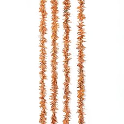 Contrast Living Mustard & White 4 Pcs Textured Pure Cotton Hanging Tinsels Festive Decor-image-46