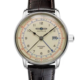 ZEPPELIN Men Printed Dial And Leather Straps Analogue Automatic Motion Powered Watch 76685-47