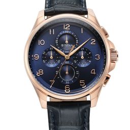 Titan Men Printed Dial & Stainless Steel Straps Analogue Chronograph Watch 90169WL01-28