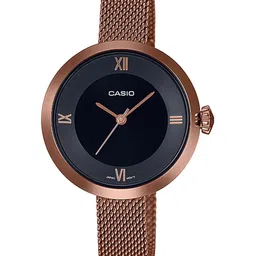 CASIO Women Black Analogue Watch A1853 LTP-E154MR-1ADF-image-75